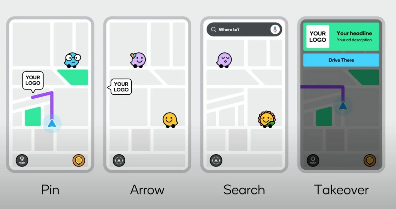 different formats and ctas for your waze ads for dentists campaign