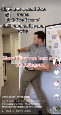 at home stretch videos for chiros