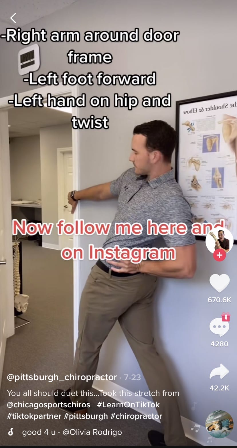 at home stretch videos for chiros