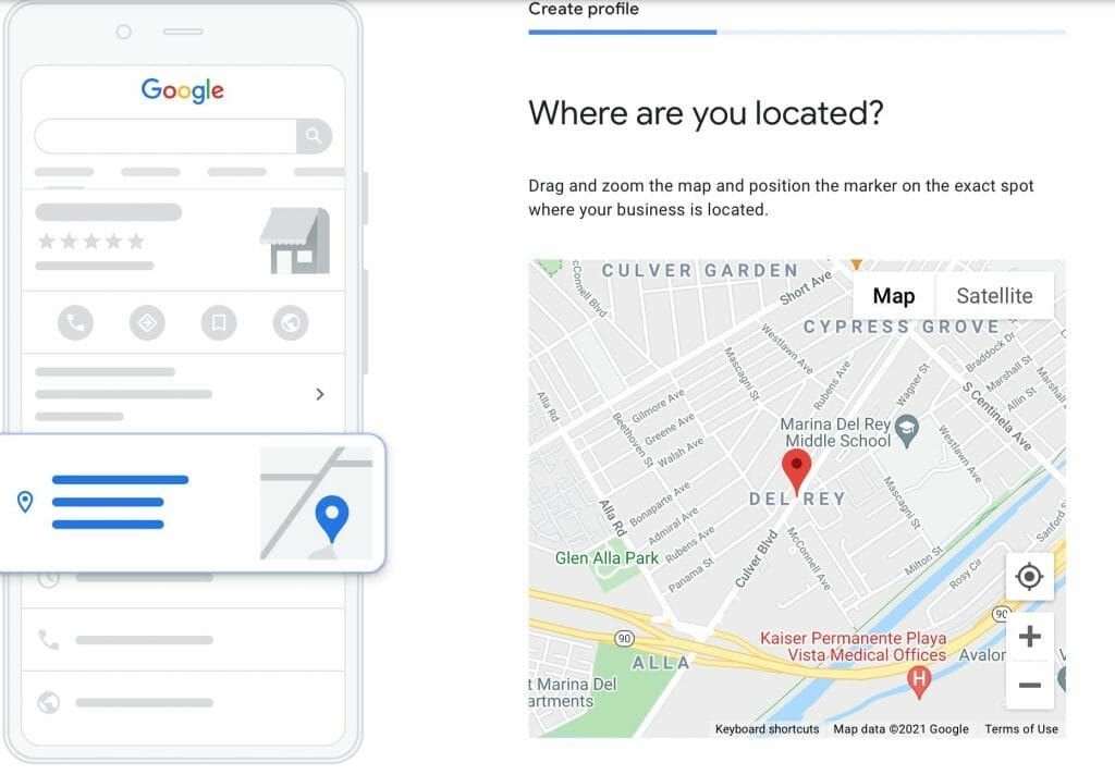 pin yout location on the map so users can see it on google maps