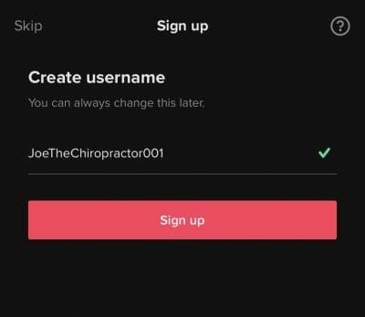 create a professional username for users to remember your brand by