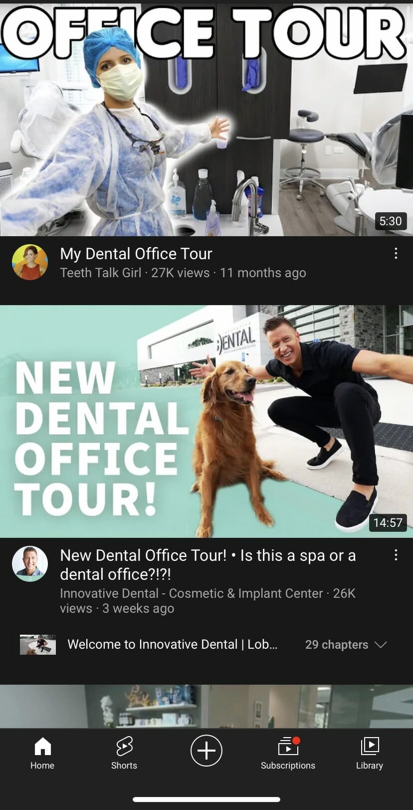youtube videos for dentists