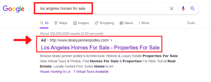 Google Ads Strategies For Real Estate Search Result