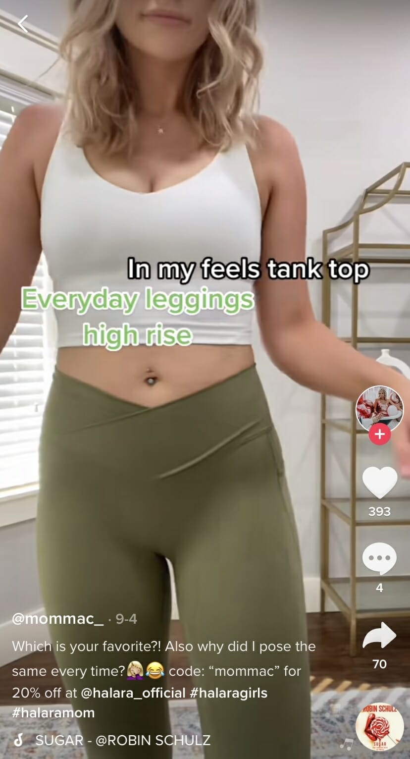 halara's tiktok advertising strategy