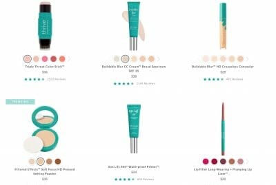 thrive causemetics color and packaging