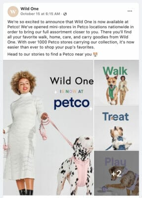 wild one omnichannel marketing. petco partnership announcement