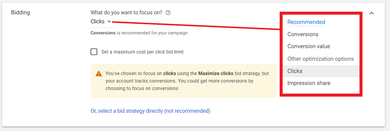 google ads bidding