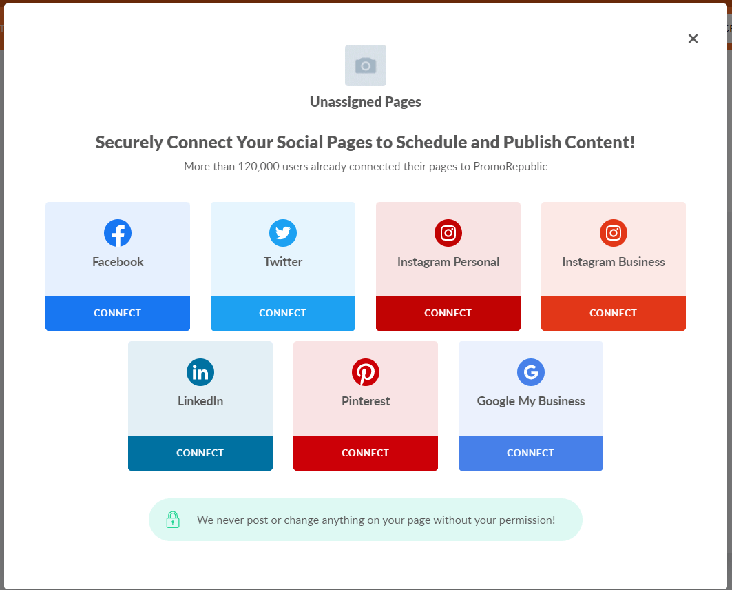 connect your social media channels