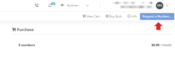Click request a number button