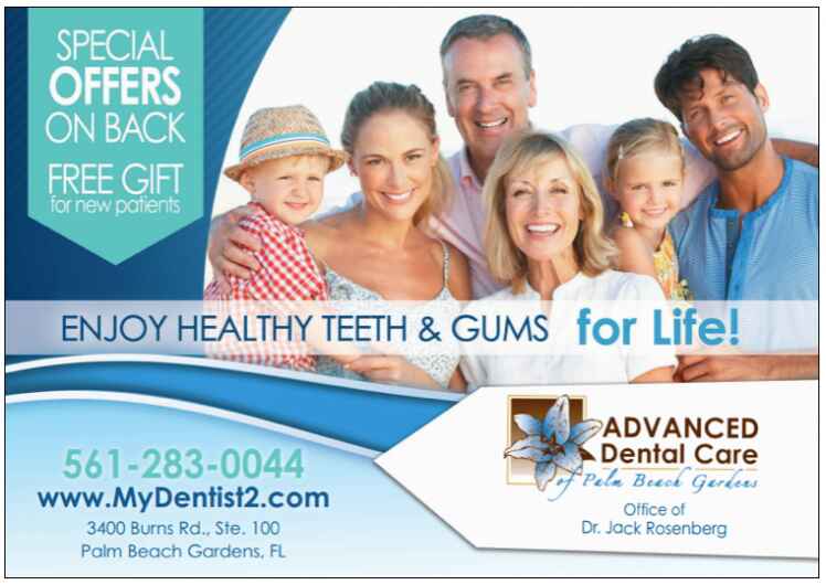 Sample of a direct mail for dental clinics in the form of postcard
