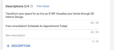 interior design service description