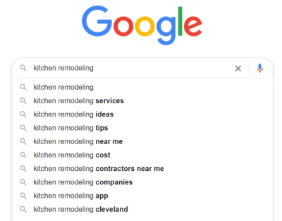 kitchen remodeling search query