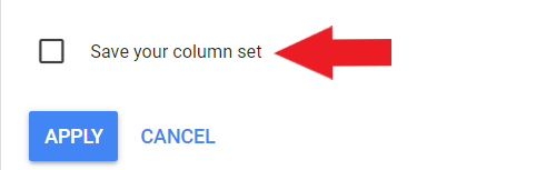 save your modified column set