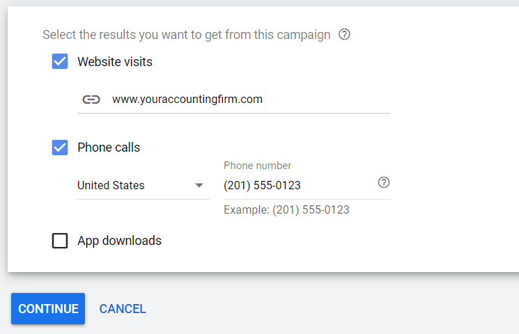 google ads campaign result