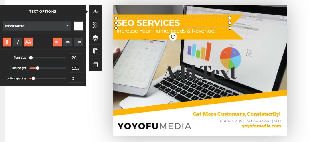 text photo editor promorepublic