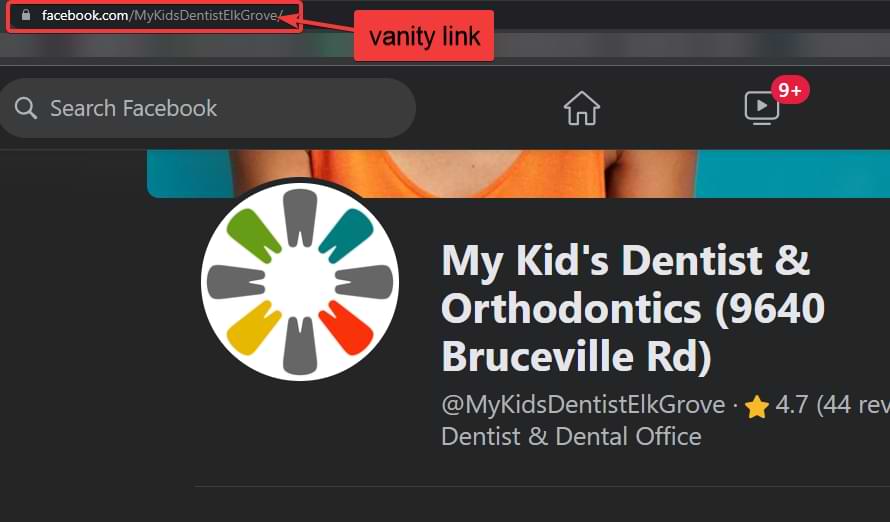 Facebook Vanity Link