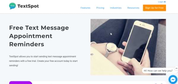 Text Spot dental appointment reminder software