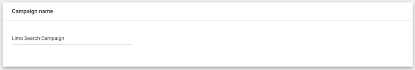 Input your campaign name