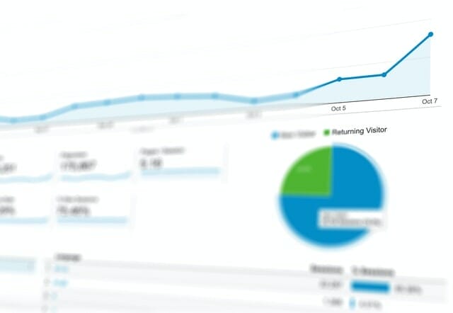 Google Analytics for Chiropractors graph and pie chart