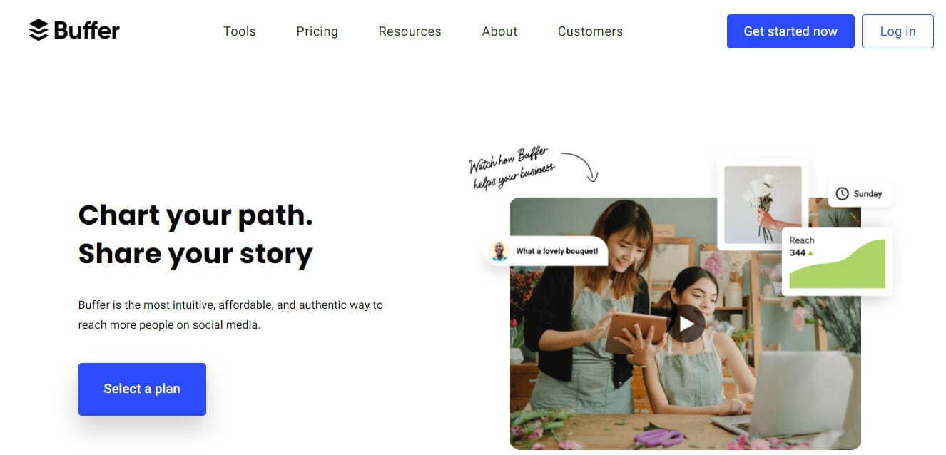 Buffer is one of the marketing tools that can be used for physical therapists