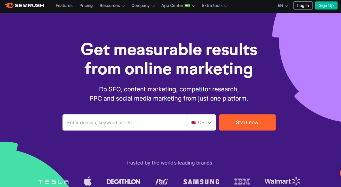 Semrush is one of the marketing tools that can be used for physical therapists