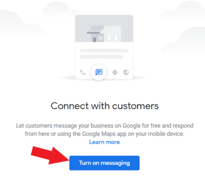 Turn on messaging for GMB to get direct messages