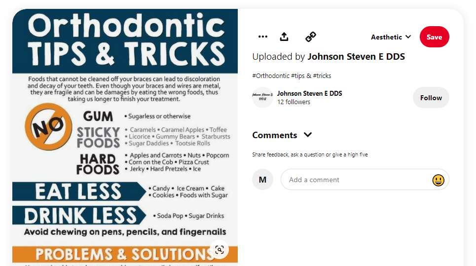 Orthodontist tips and tricks on Pinterest