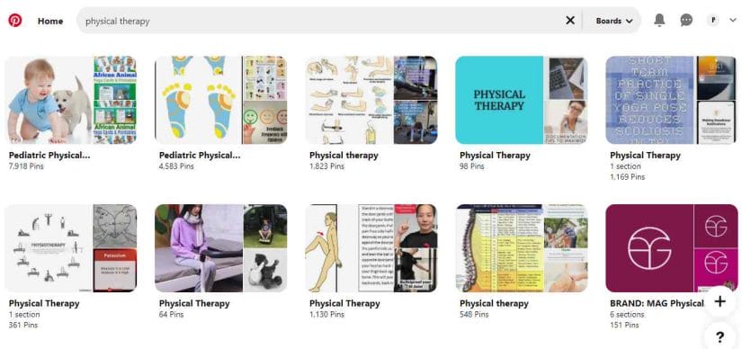 Physical therapy boards on Pinterest