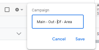 Rename your duplicated campaign