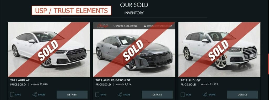 trust elements for car dealership business