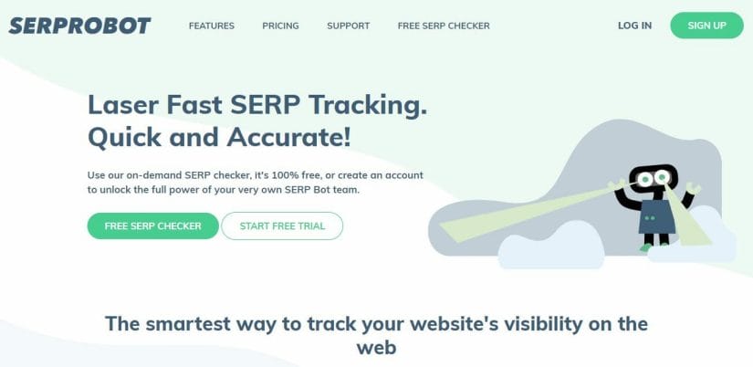 Search engine rank checker named SERProbot