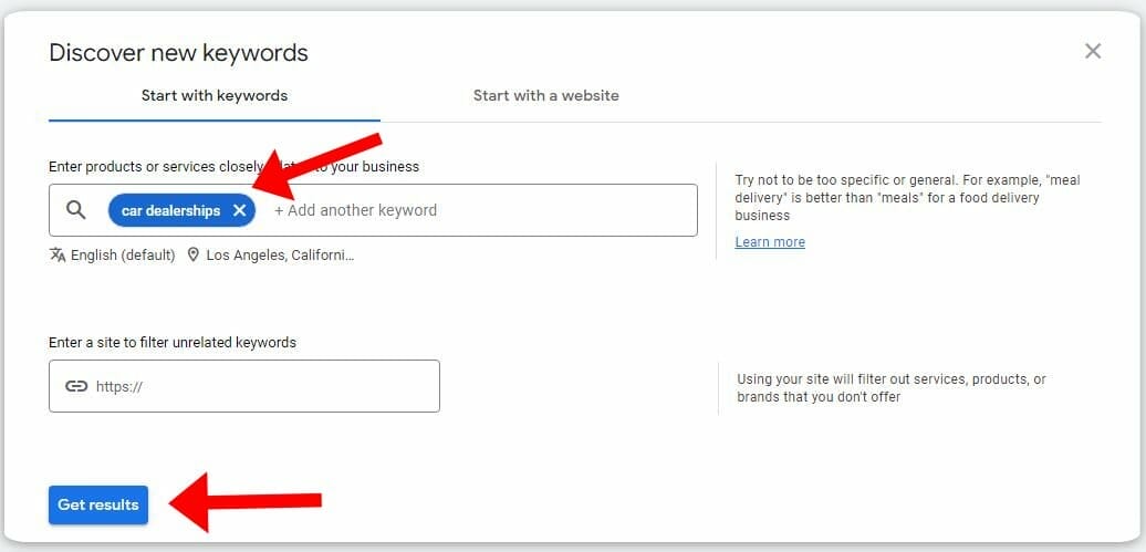 discover new keywords photo