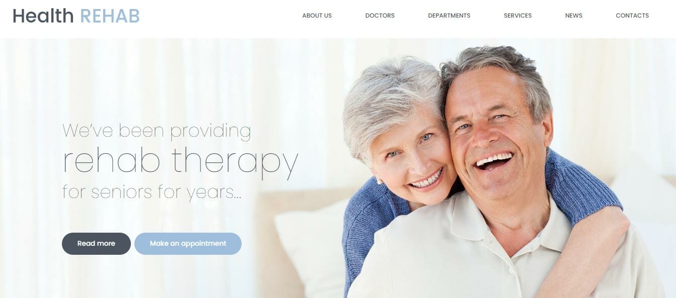 Physical therapy website template named Physiotherapist