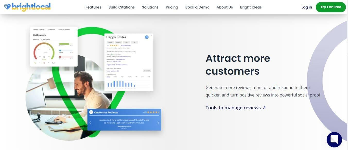 Review management software named Brightlocal