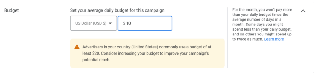 Budget for Google Ads for House Cleaning