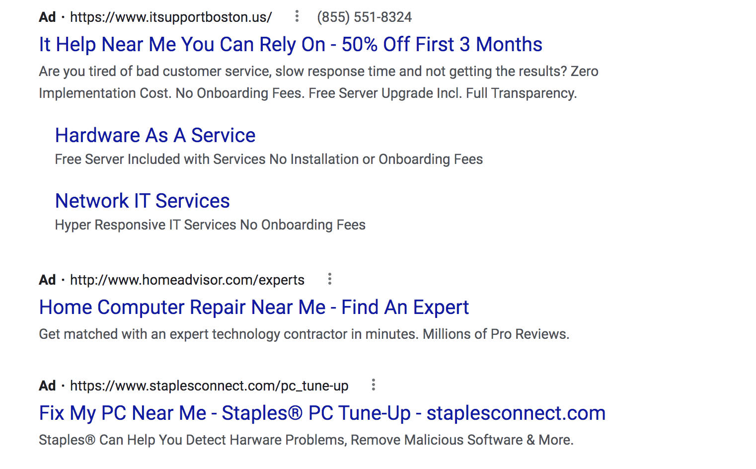 Sample Google Ads 
