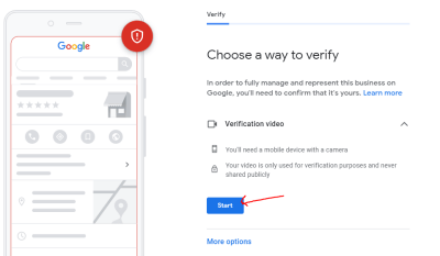 start google business profile verification