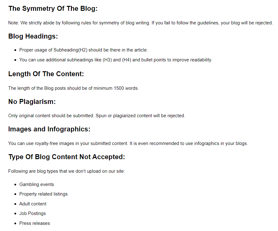 Guidelines for guest blog submissions