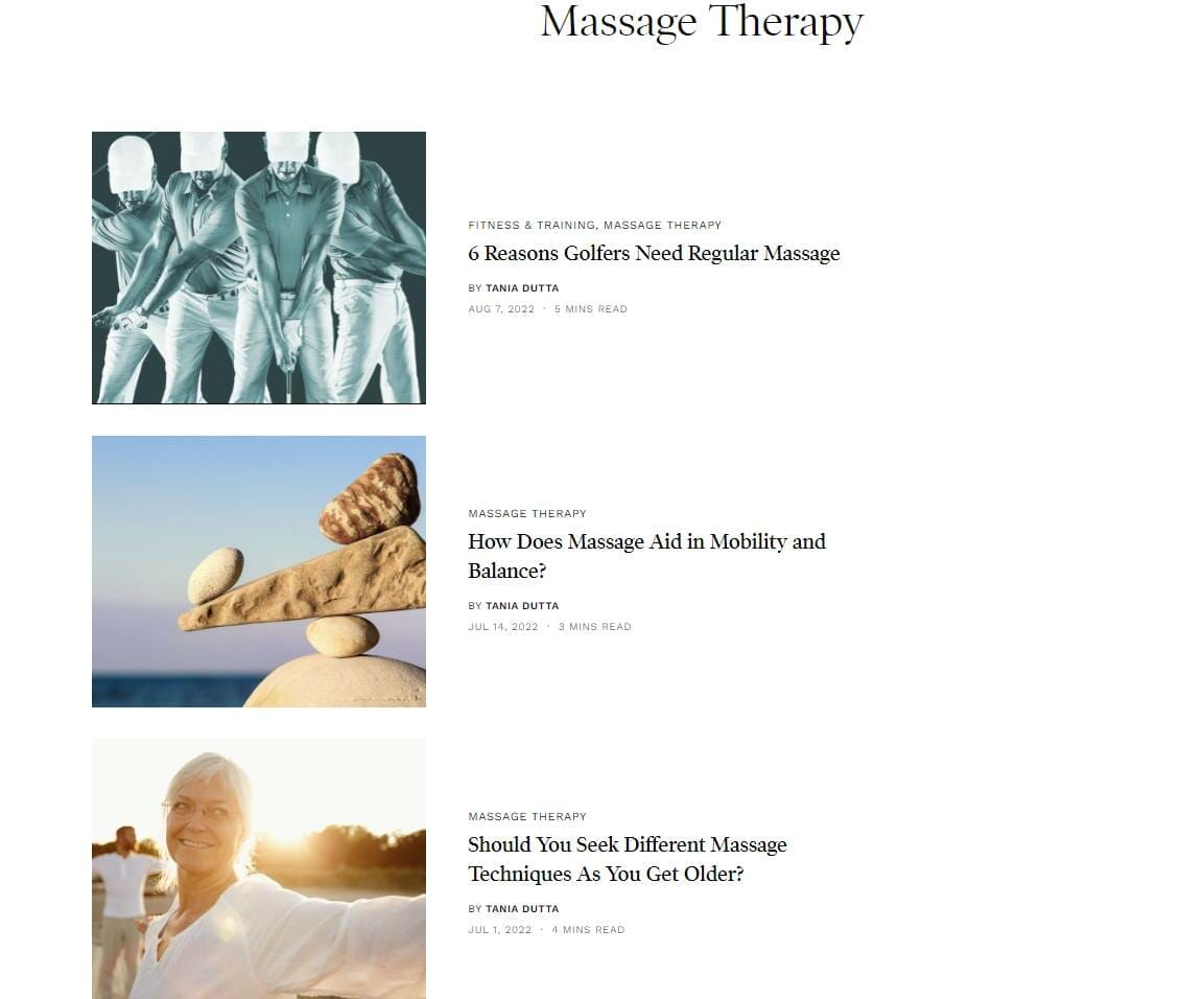 Massage therapy clinic blogs