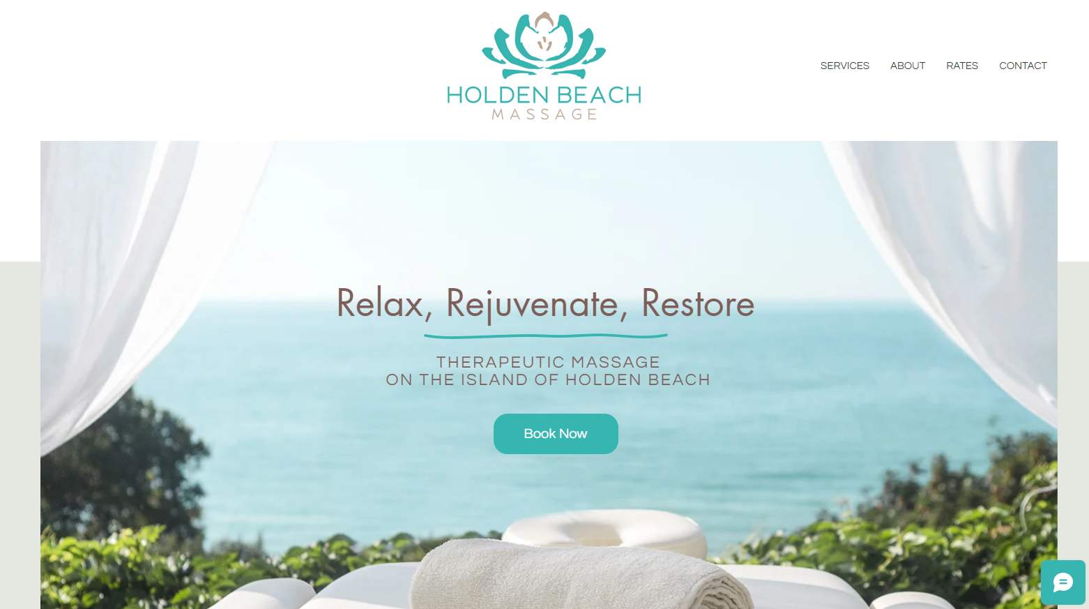 Holden Beach Massage website