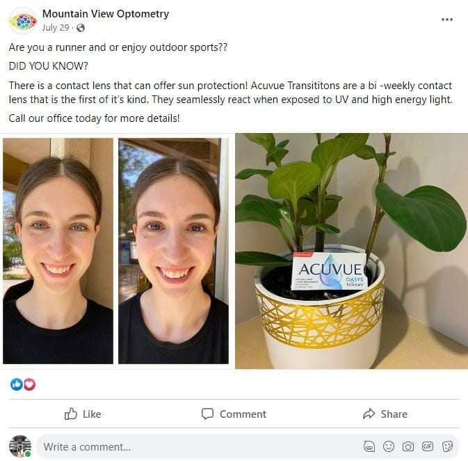 Fun fact advertising on Facebook