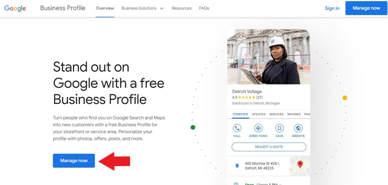 Start managing dermatology clinic's Business Profile