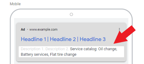 Structured snippet for towing companies