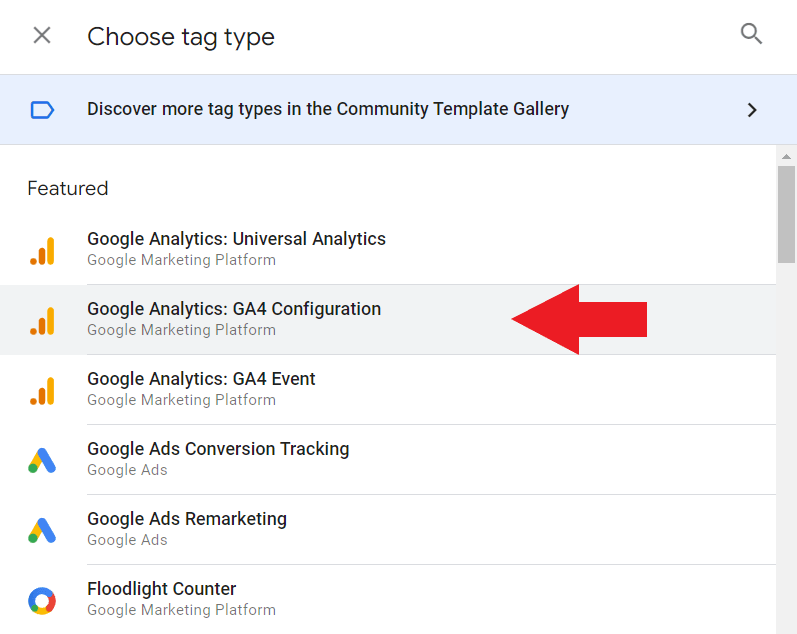Google Analytics 4 configuration