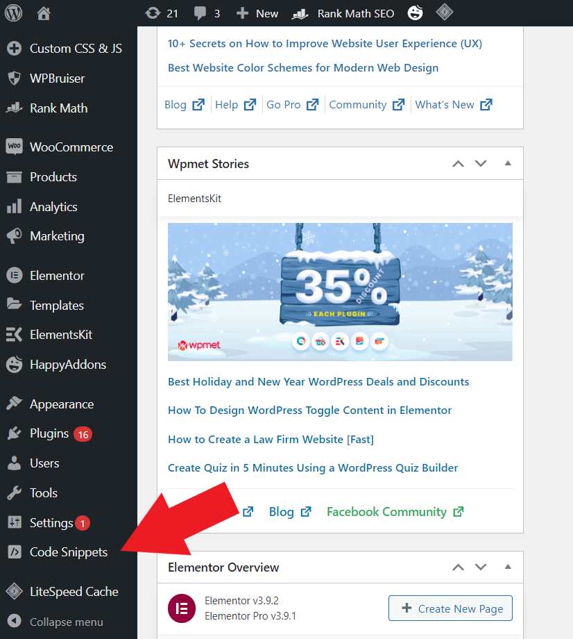 Hover to Code Snippets on WordPress