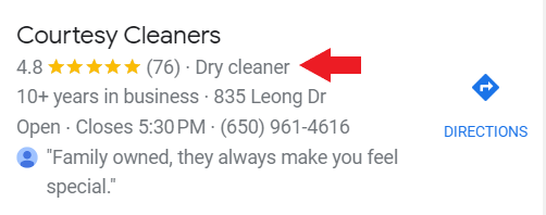 Dry cleaning business category