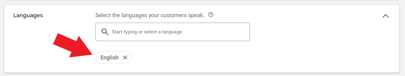 Google Ads for dry cleaning language