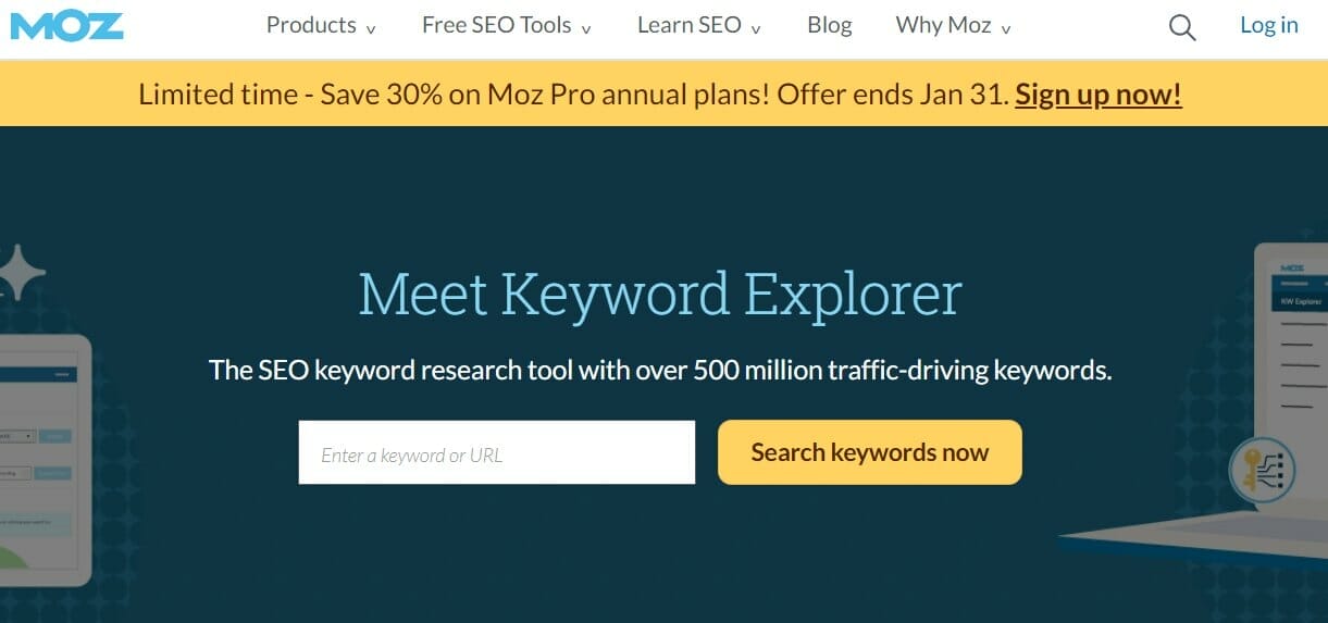 Moz keyword planner for dry cleaning SEO keywords