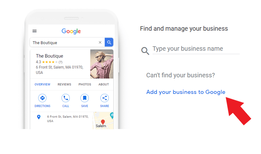 Add driving school business on Google