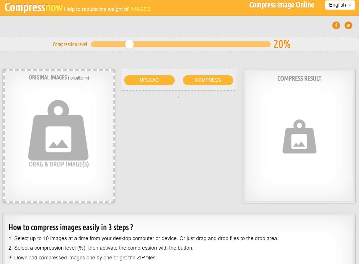 Image compression tool named Compress Now